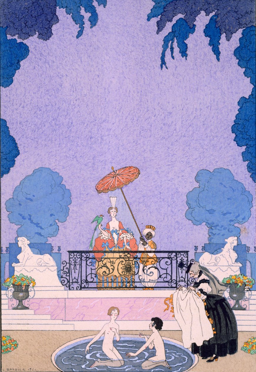 Illustrazione da un libro di fiabe da Georges Barbier