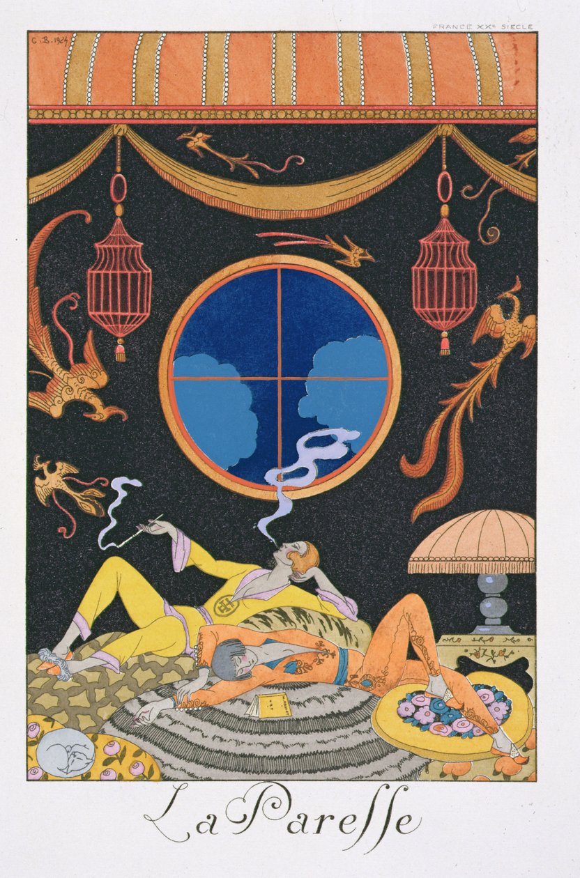 La pigrizia da Georges Barbier