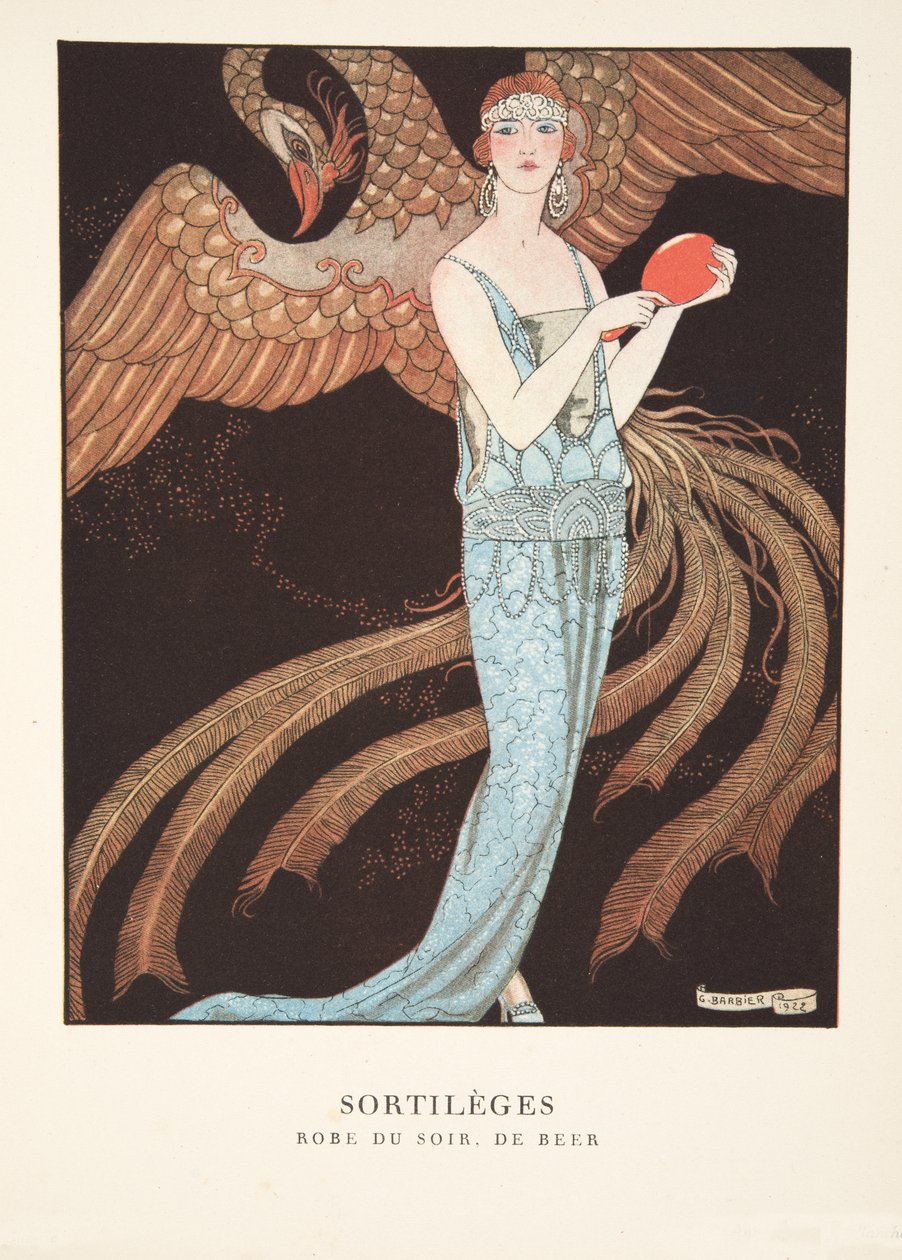 Sortilèges da una collezione di tavole di moda da Georges Barbier