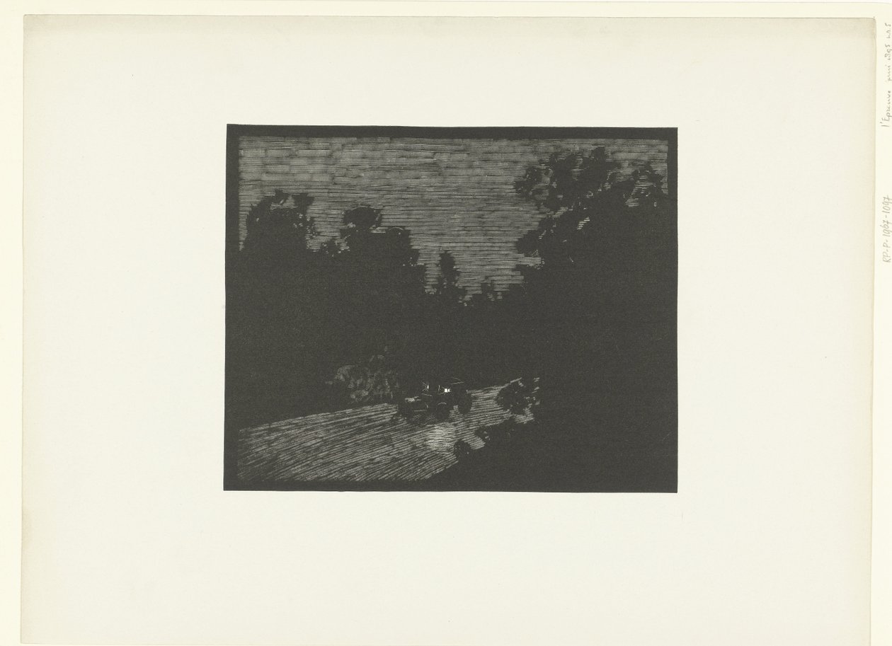 Voiture dans la nuit da Georges Charles Victor Léopold Hugo
