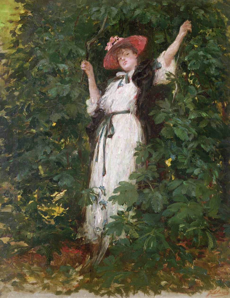 Sarah Bernhardt tra gli Alberi da Georges Clairin