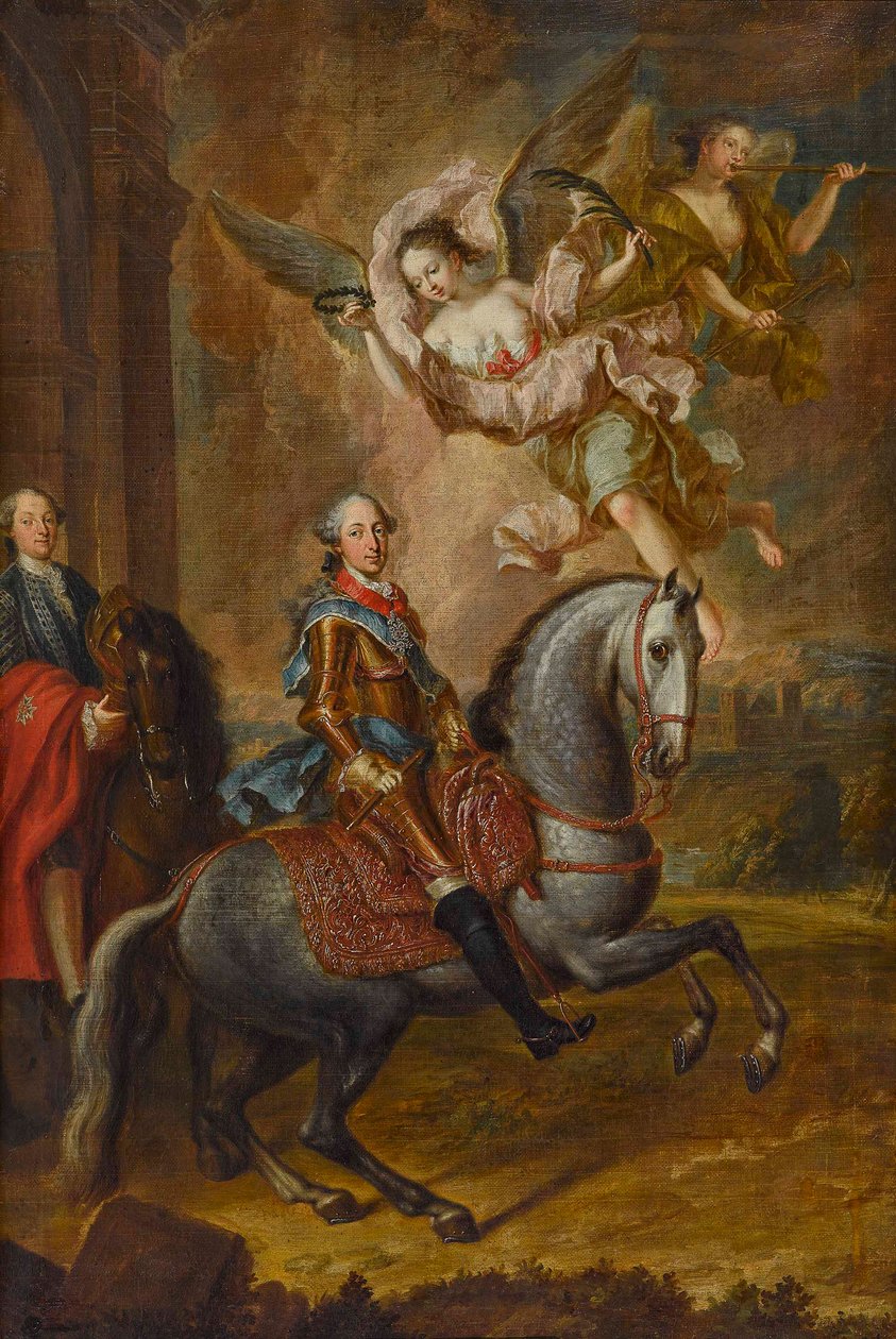 Massimiliano III Giuseppe, Elettore di Baviera, a cavallo da Georges Desmarées