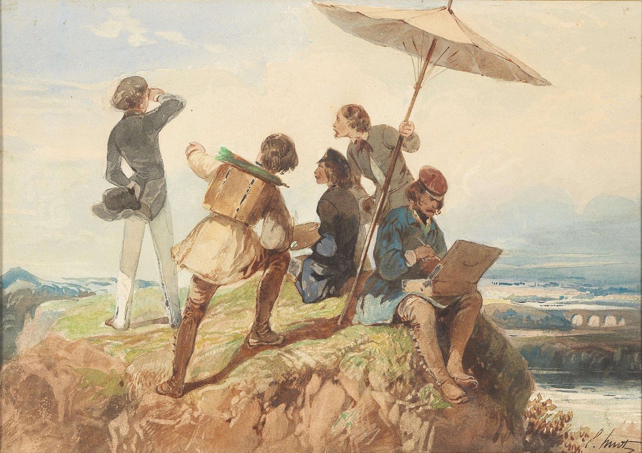 Pittori en plein air da Georges Eugène Huot