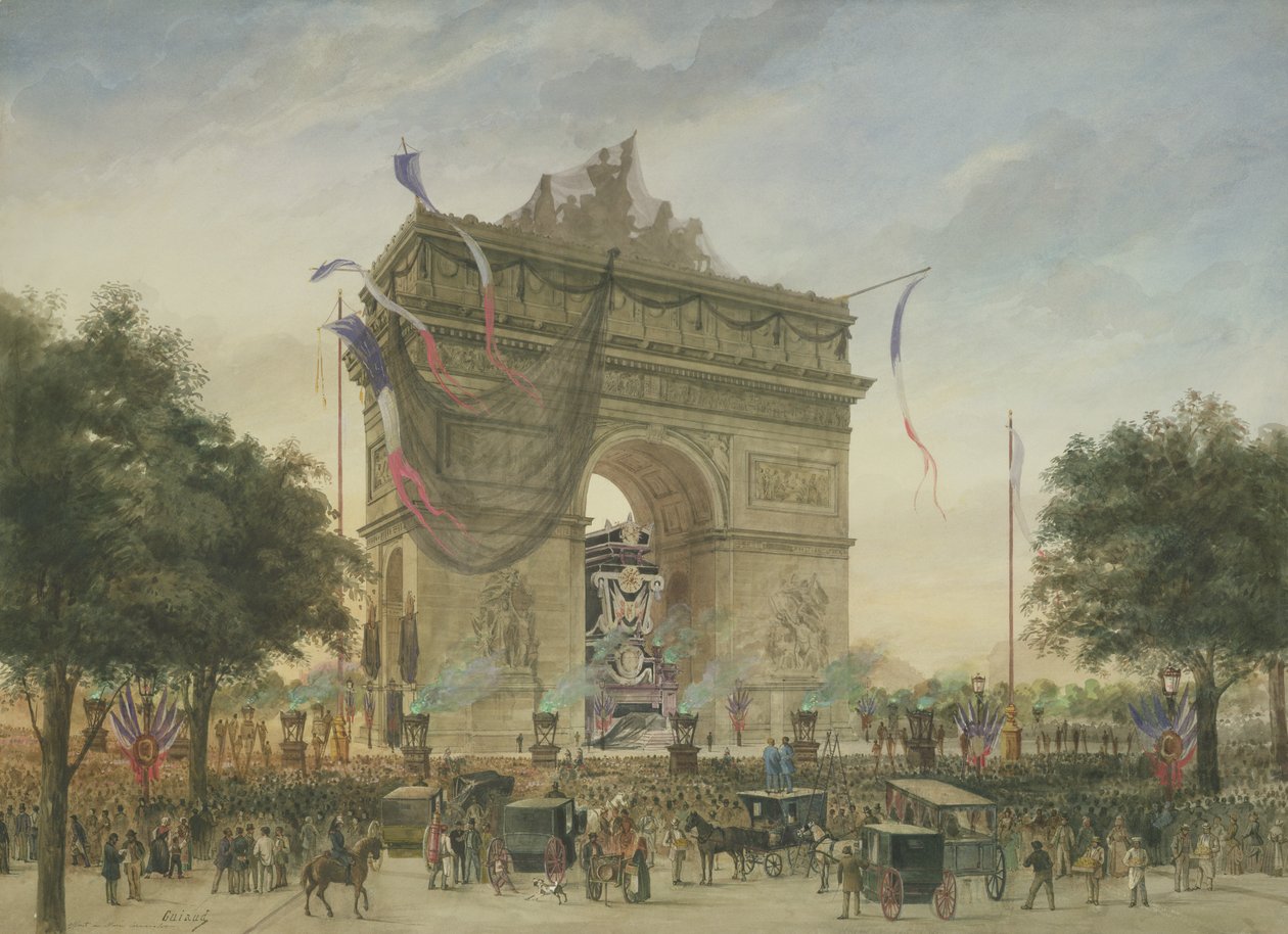 Il funerale di Victor Hugo (1802-85) 1885 da Georges Francois Guiaud