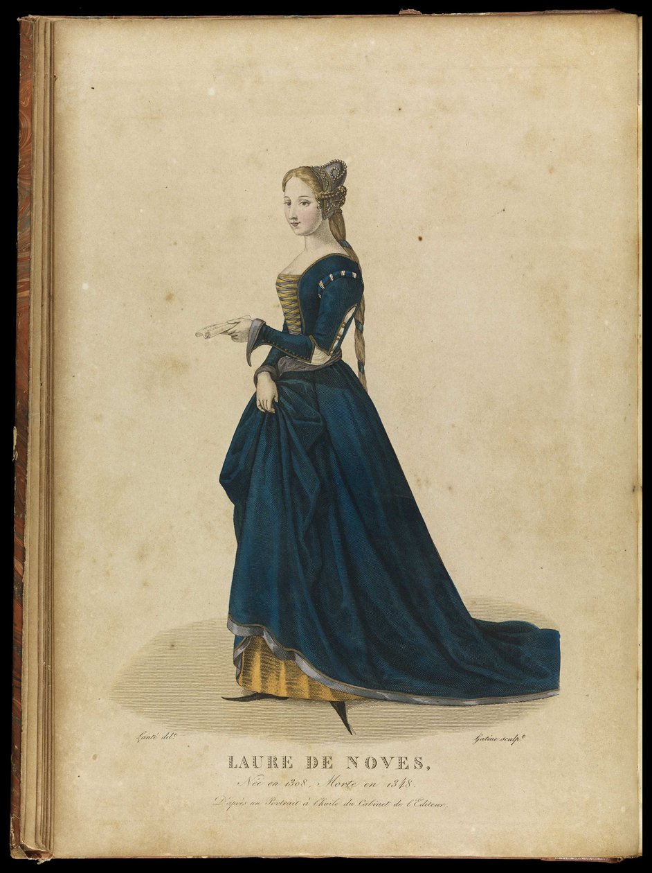 Laura de Noves 1310-1348, fine XVIII sec. da Georges Jacques Gatine