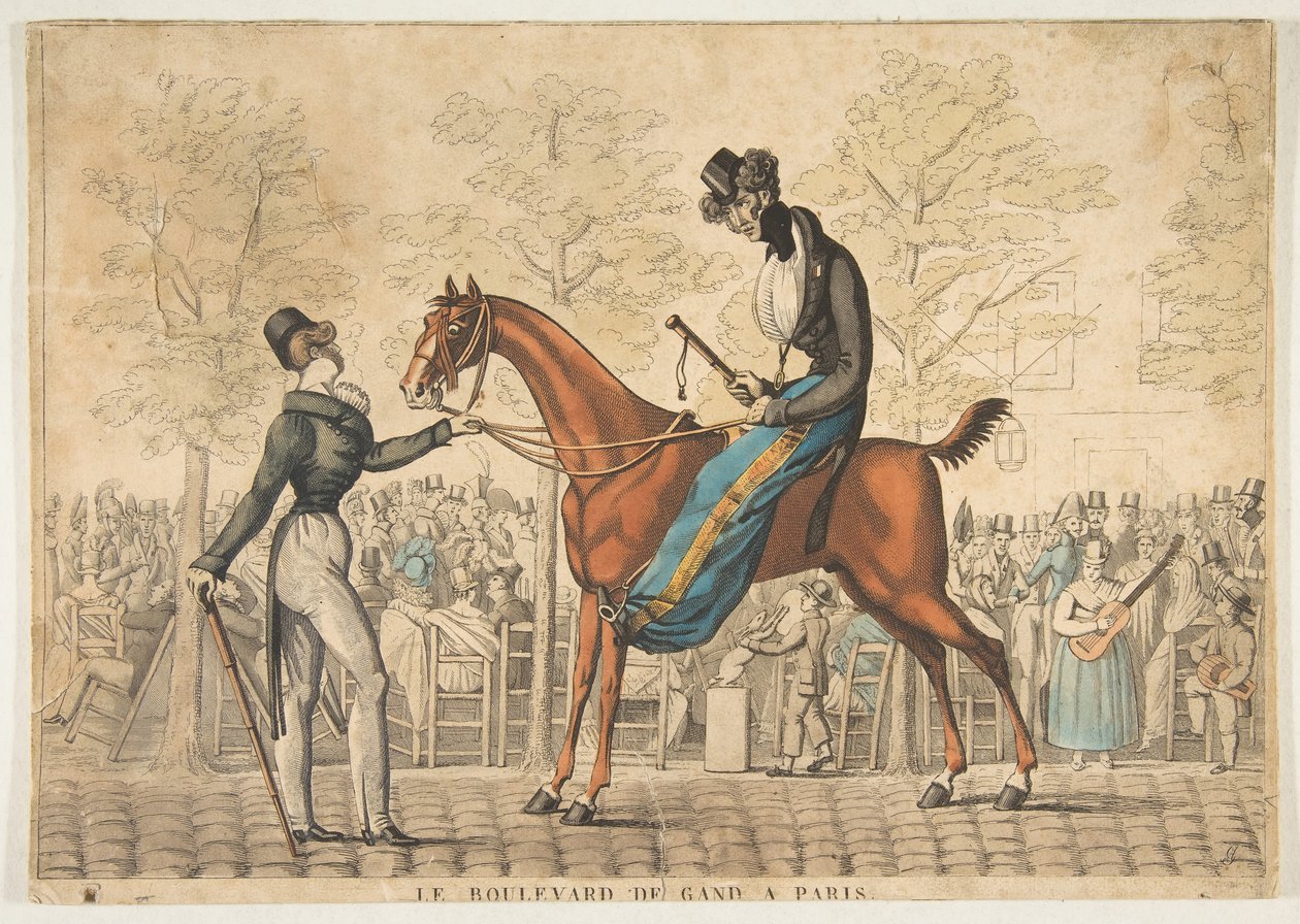 Le Boulevard de Gand a Parigi, XIX secolo da Georges Jacques Gatine