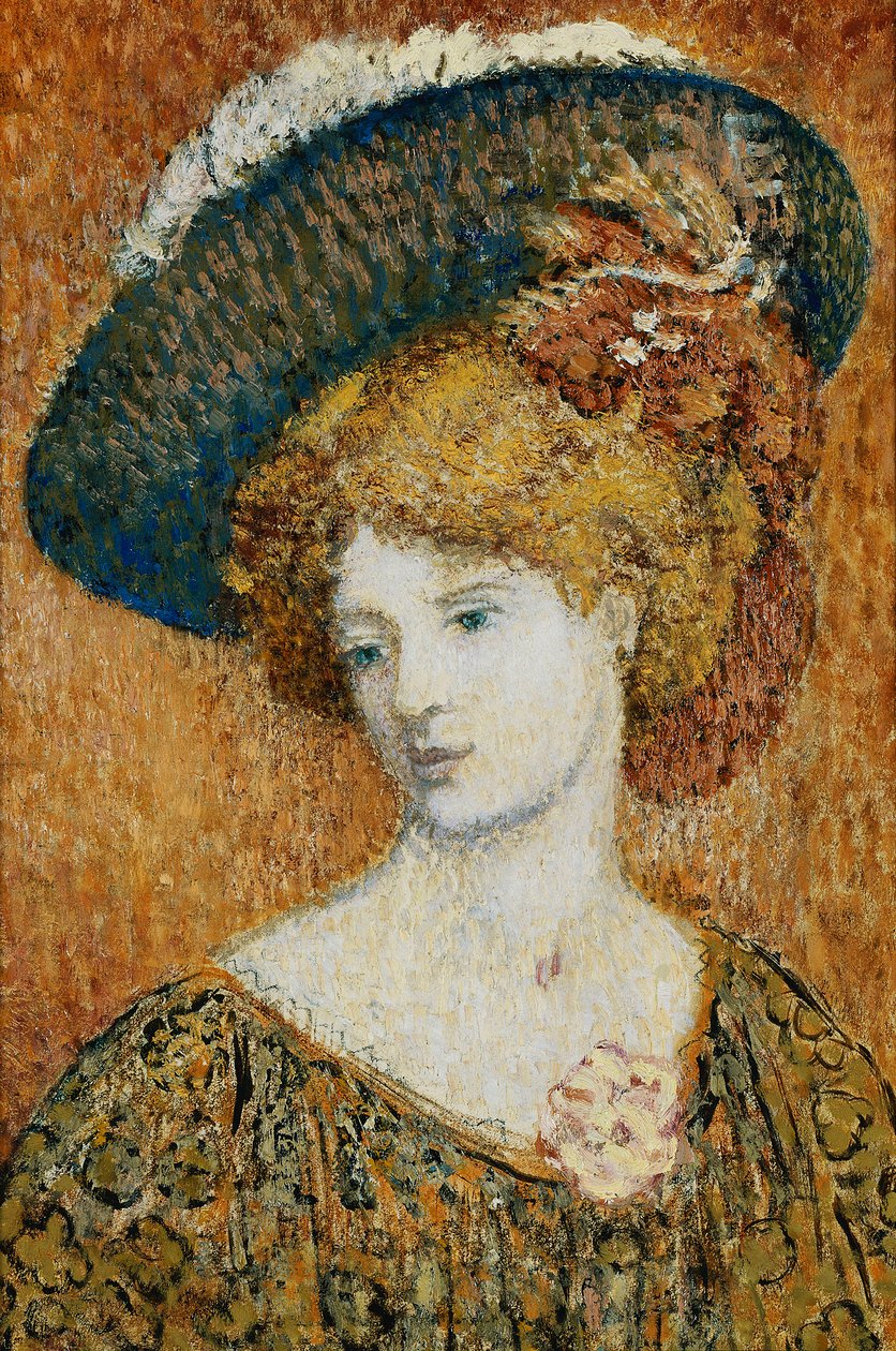 Donna con cappello da Georges Lemmen
