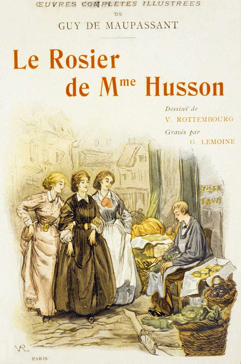 Copertina del libro "Le Rosier de Mme Husson" di Guy de Maupassant da Georges Lemoine