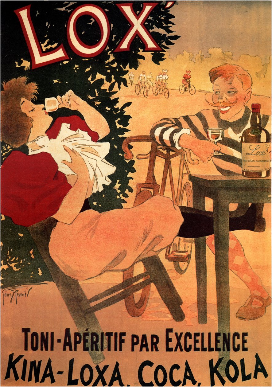 Pubblicità per il marchio di vino Lox da Georges Meunier