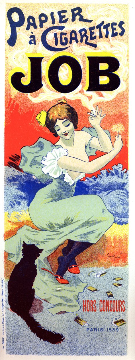 Carta da sigarette Job. Poster di Georges Meunier da Georges Meunier