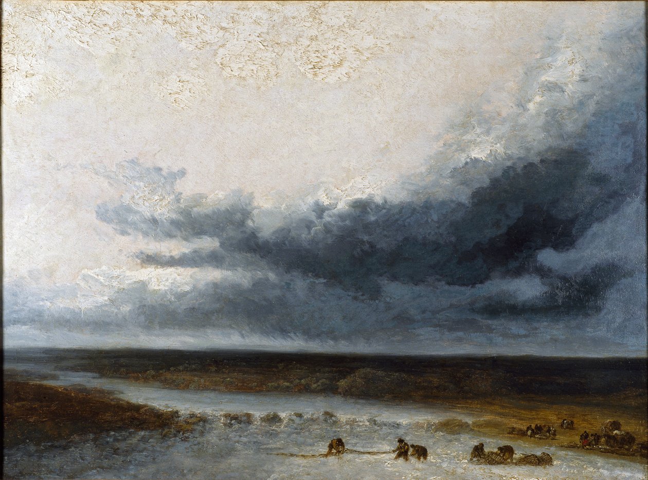 Paesaggio con pescatori alla foce di un fiume da Georges Michel