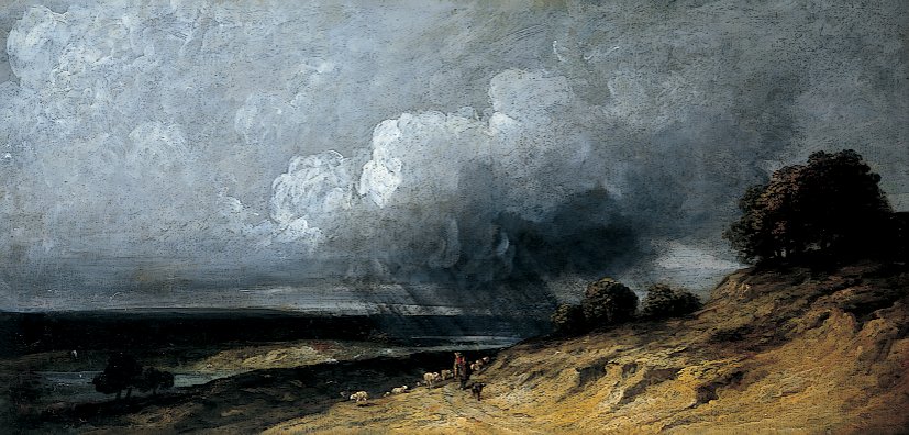 Tempesta su Montmartre da Georges Michel