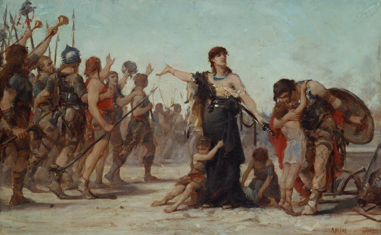 Il sacrificio alla patria da Georges Moreau de Tours