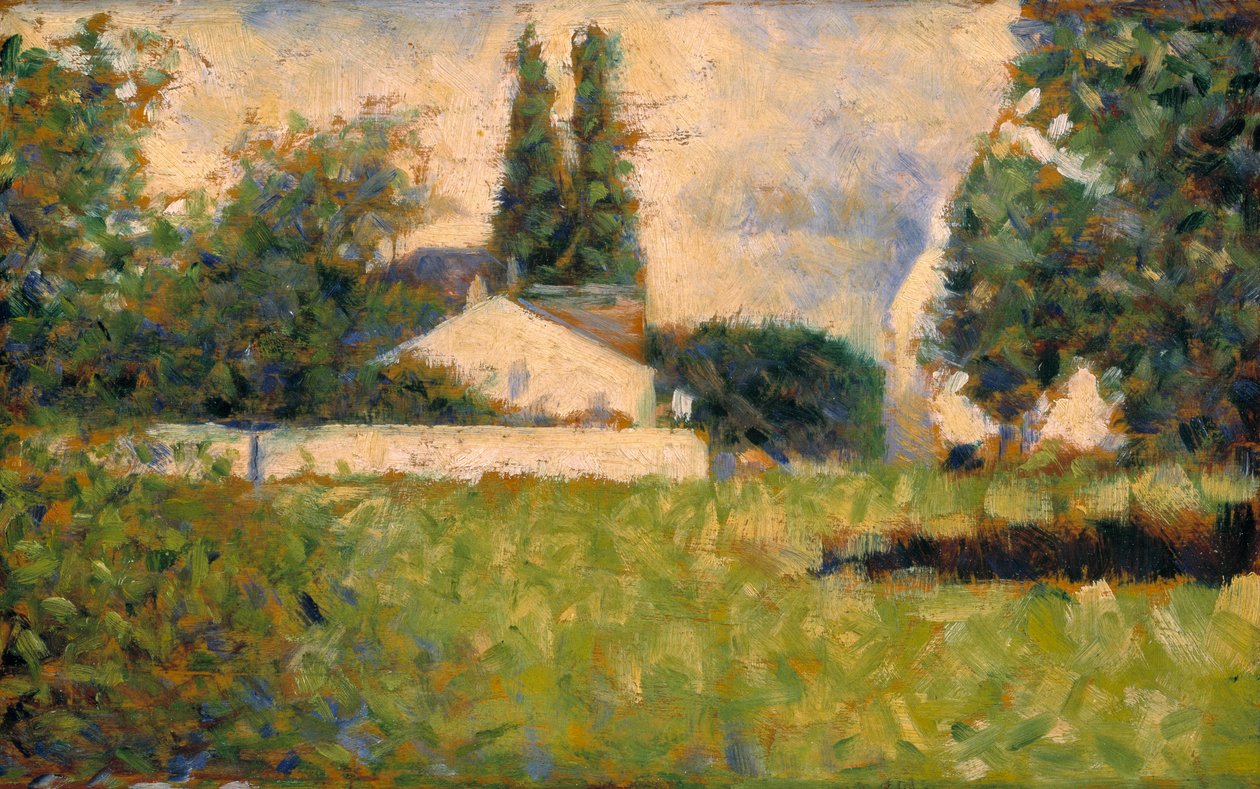 Casa tra gli alberi, c.1883 da Georges Pierre Seurat
