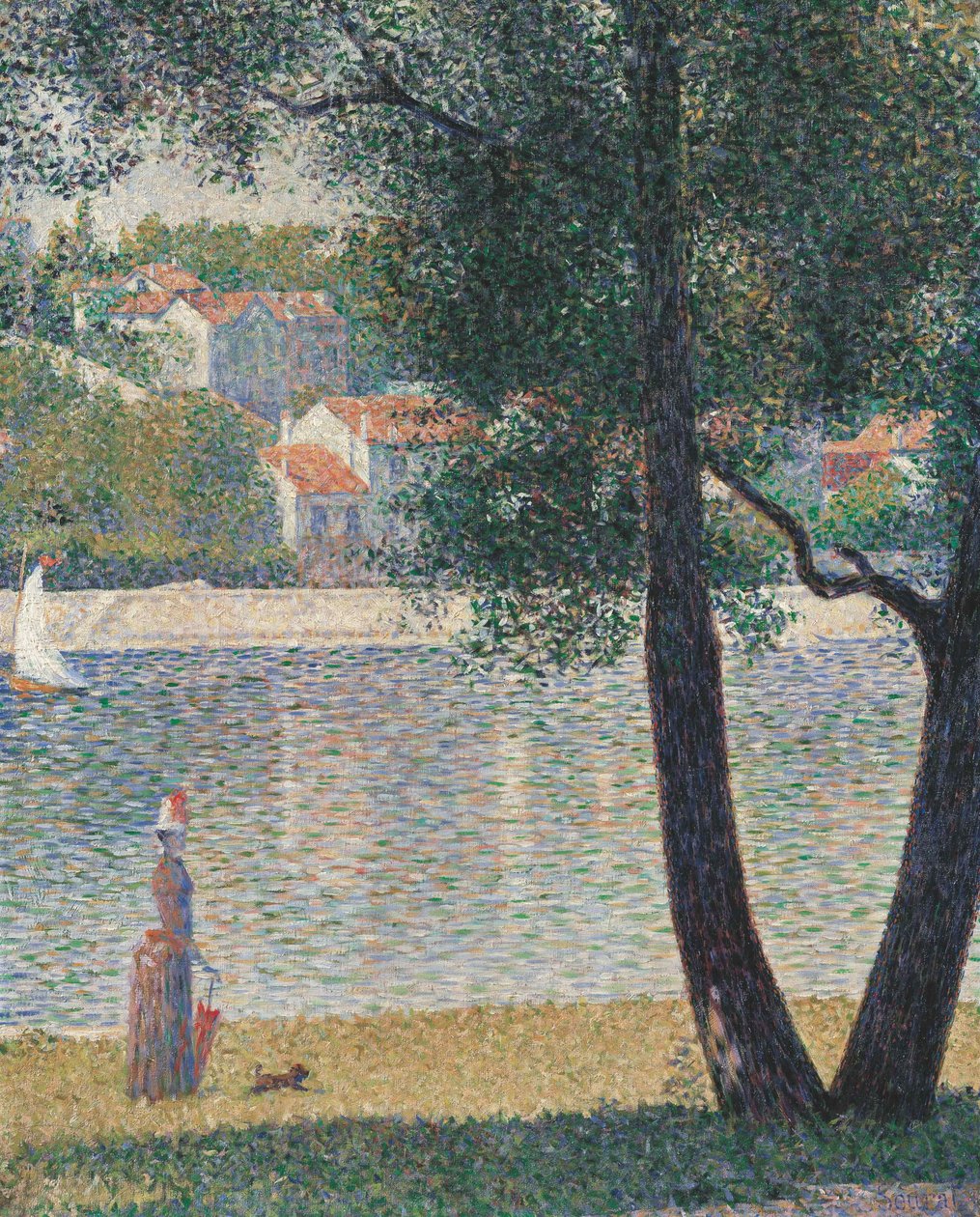 La Senna a Courbevoie da Georges Pierre Seurat