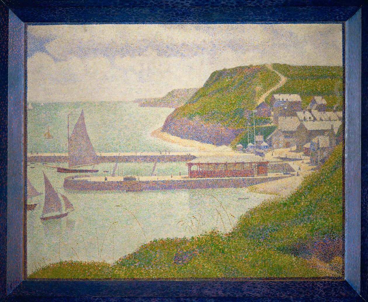 Port-en-Bessin, porto esterno, alta marea (olio su tela) da Georges Pierre Seurat