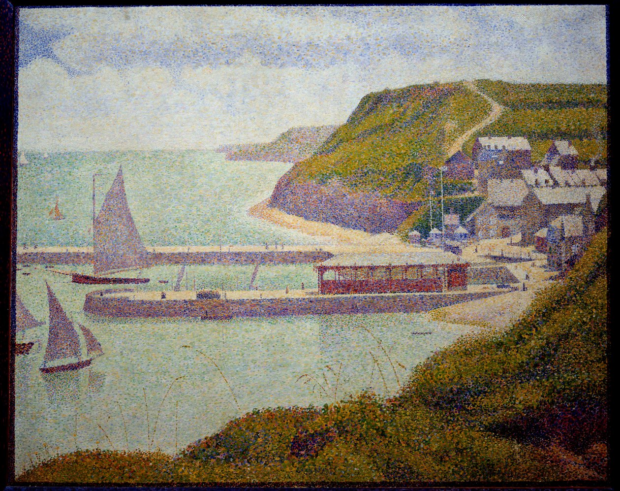 Port en Bessin, prima del porto, alta marea da Georges Pierre Seurat