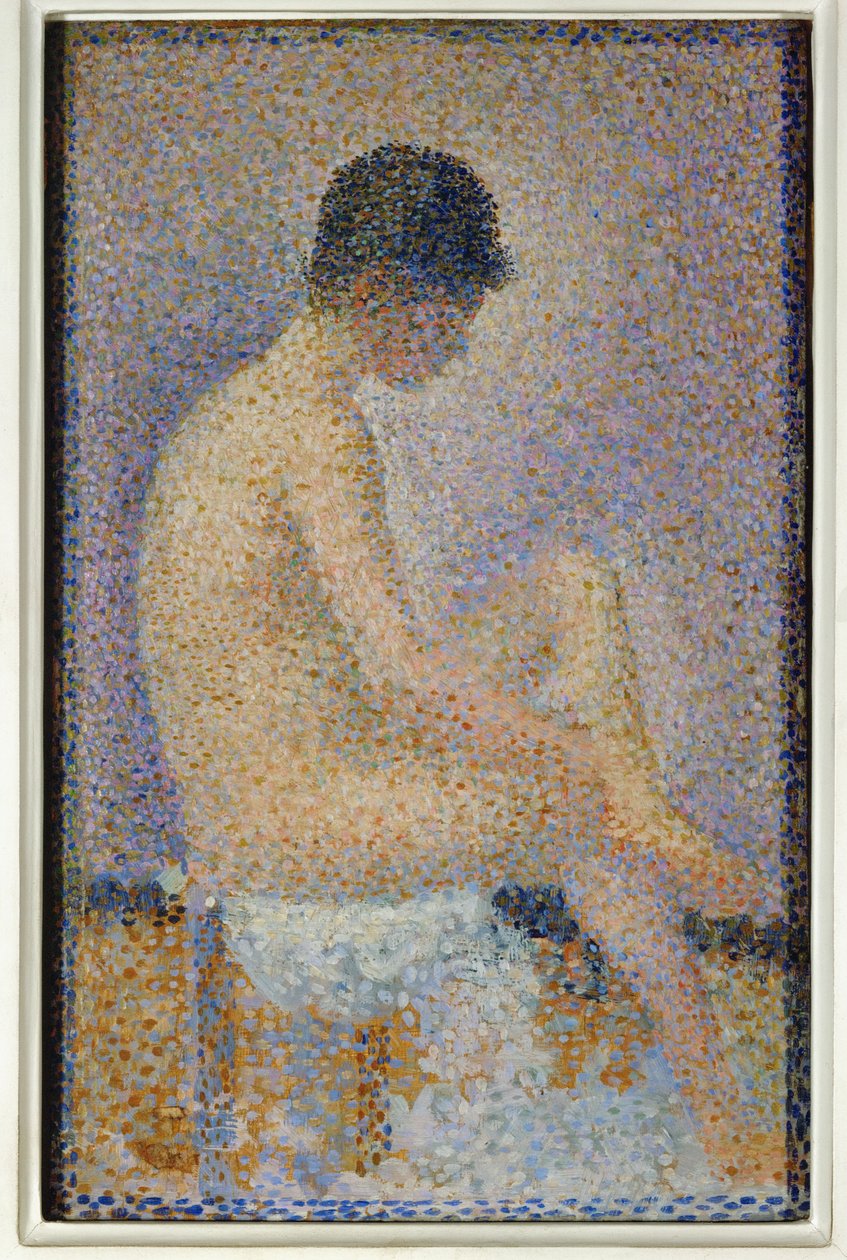 Modella seduta, profilo (pittura su tela) da Georges Pierre Seurat