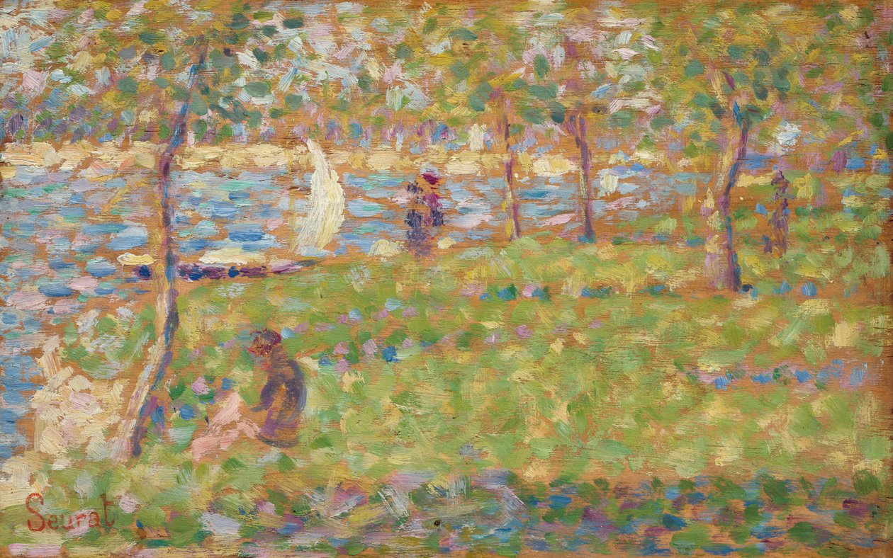 Studio per La Grande Jatte, 1884-1885 da Georges Pierre Seurat