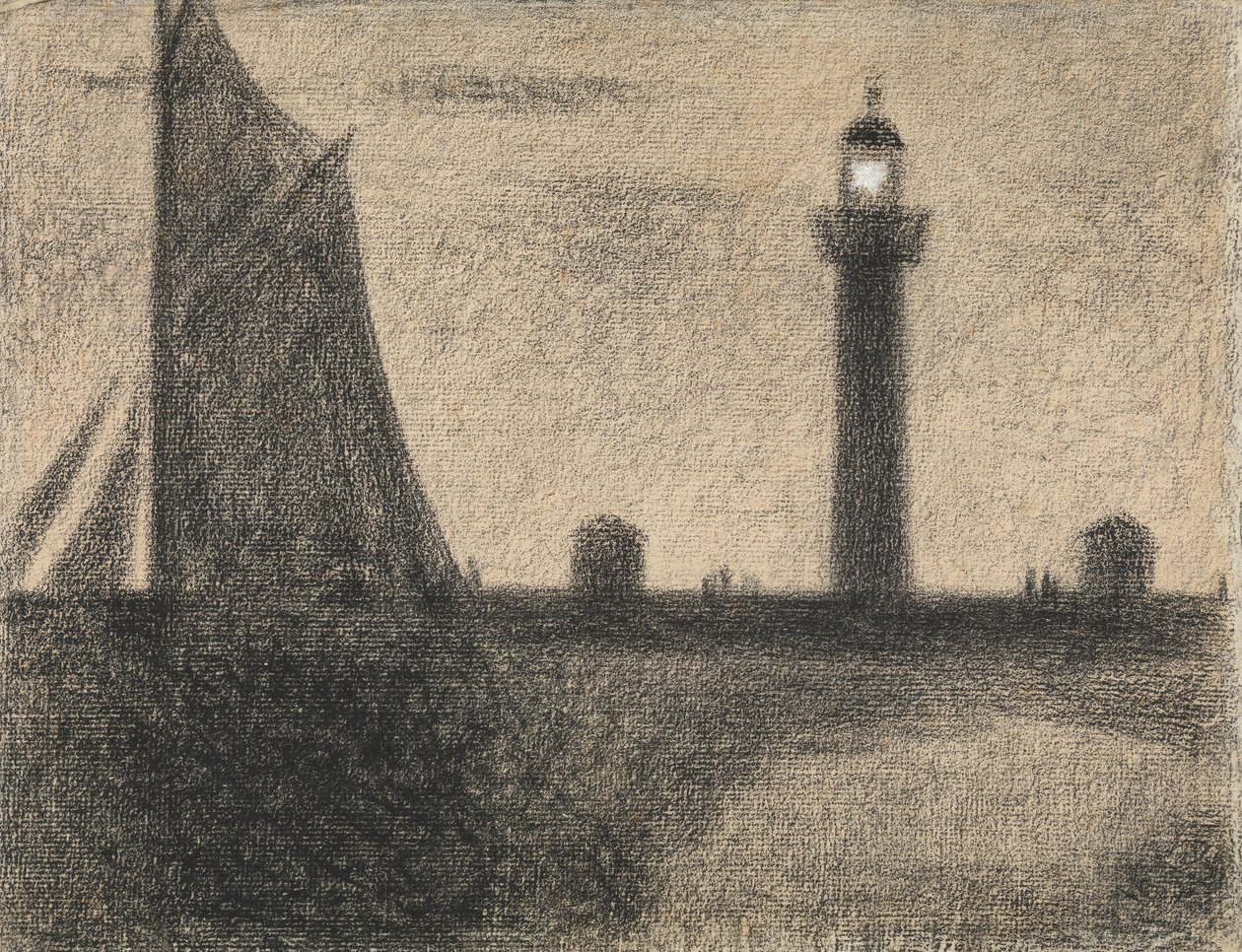 Il faro di Honfleur da Georges Pierre Seurat