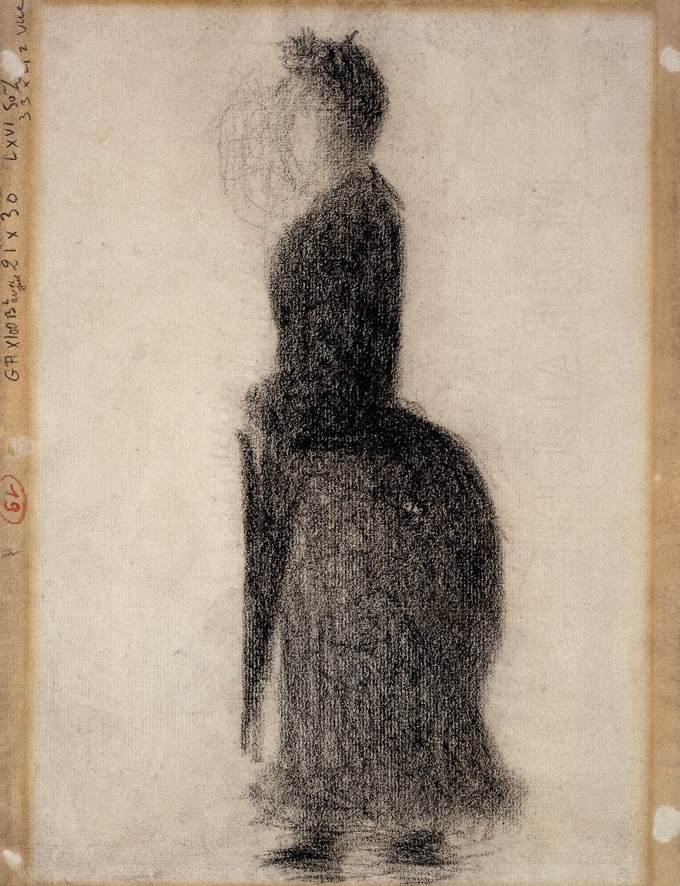 Donna con un parasole, c.1883 da Georges Pierre Seurat