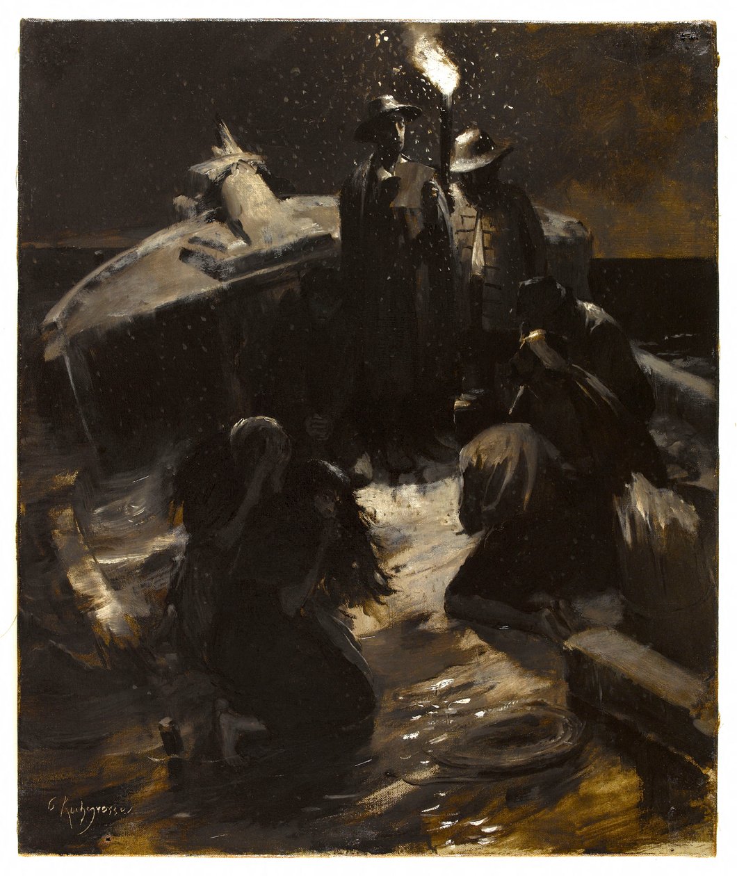 Il naufragio. da Georges Rochegrosse