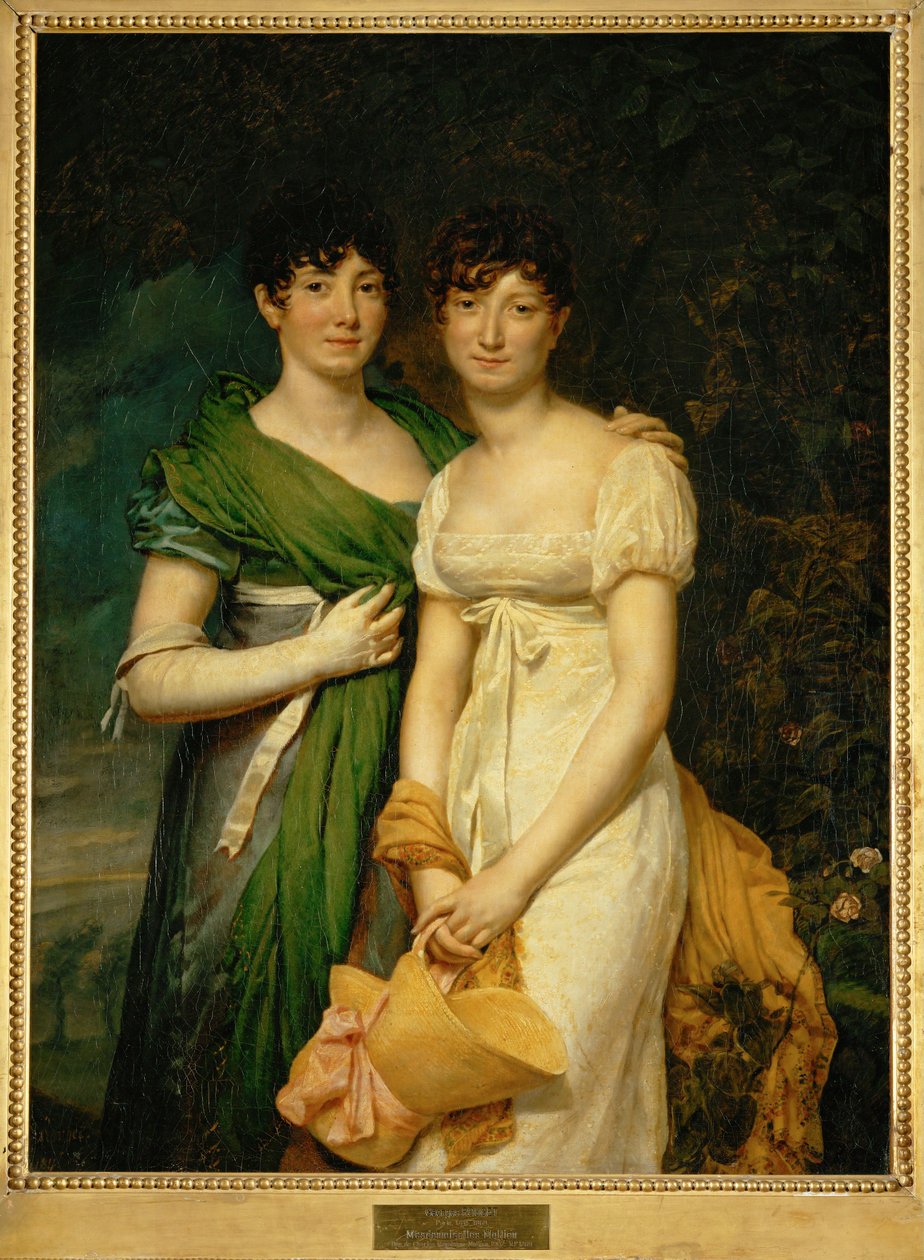Mesdemoiselles Molien, nipoti del conte Molien, ministro del tesoro di Napoleone I ... da Georges Rouget