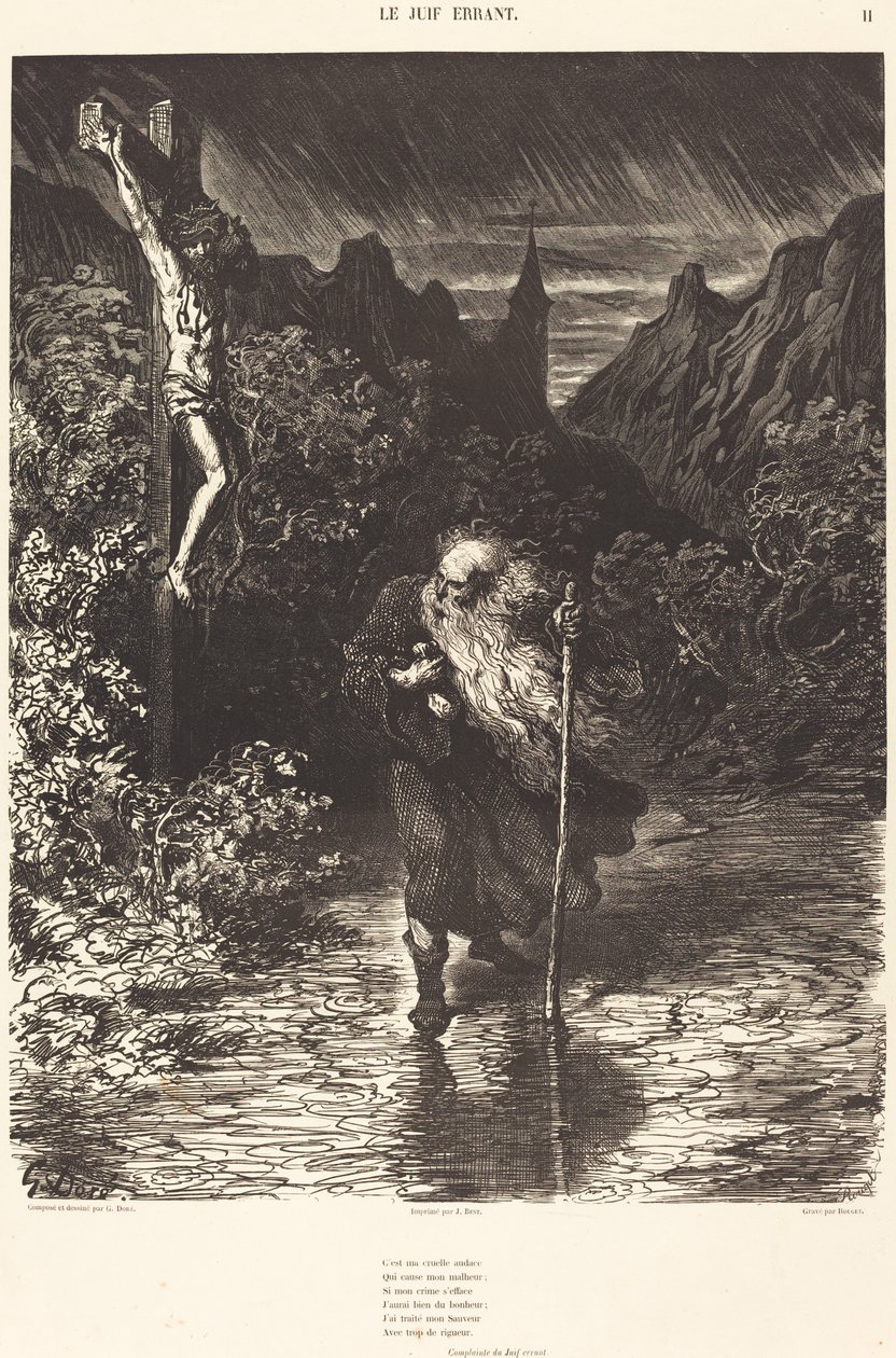 Il Giudeo errante da Georges Rouget after Gustave Doré