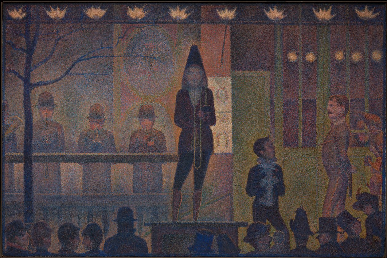Spettacolo secondario del circo da Georges Seurat