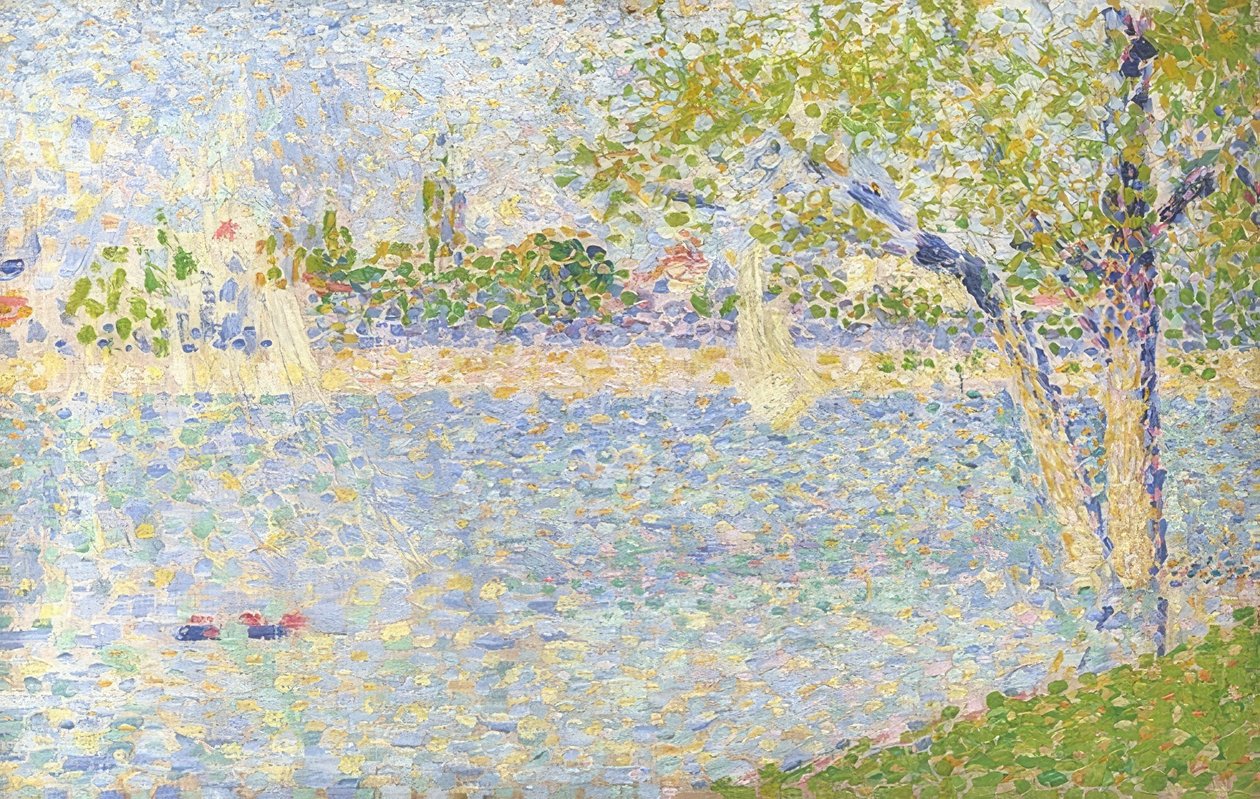 La Senna vista dalla Grande Jatte da Georges Seurat