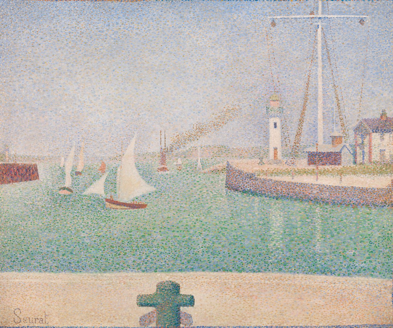 Ingresso del porto di Honfleur da Georges Seurat
