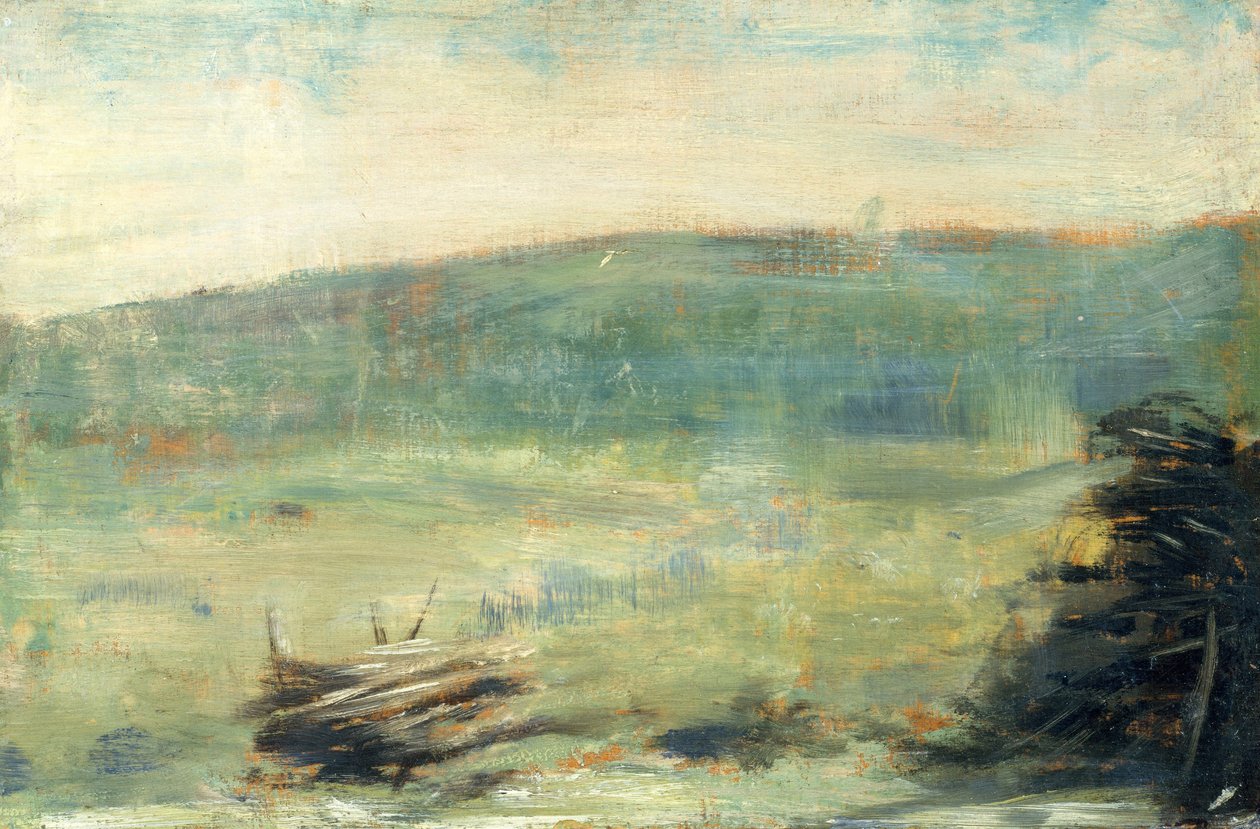 Paesaggio a Saint-Ouen da Georges Seurat