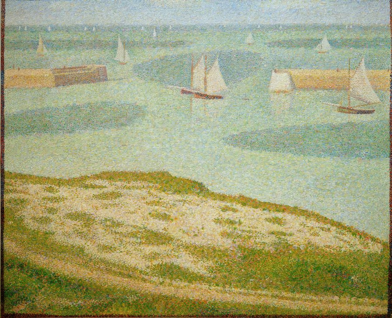 Port-en-Bessin, ingresso del porto anteriore da Georges Seurat
