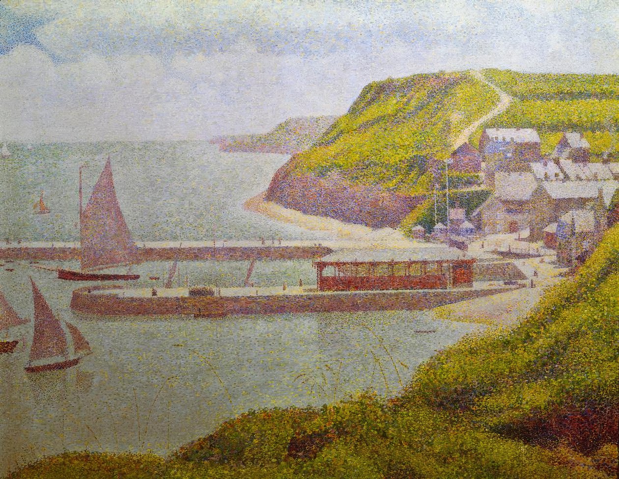 Porten-Bessin, avant-port, alta marea (Calvados) da Georges Seurat