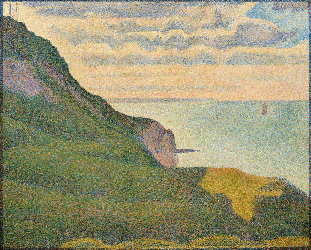 Paesaggio marino a Port-en-Bessin, Normandia da Georges Seurat
