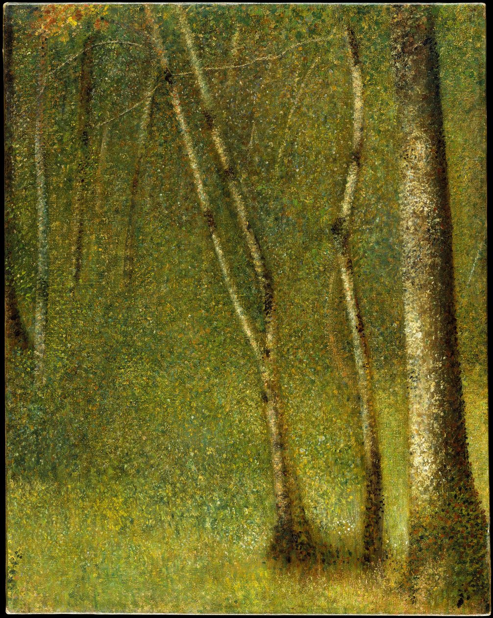 La foresta a Pontaubert da Georges Seurat