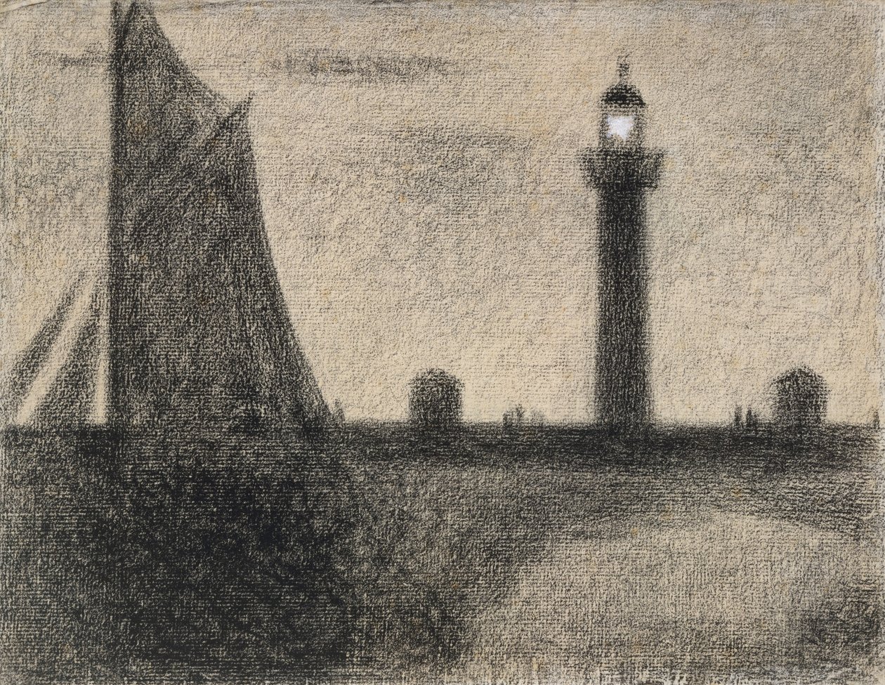 Il faro di Honfleur, 1886 da Georges Seurat