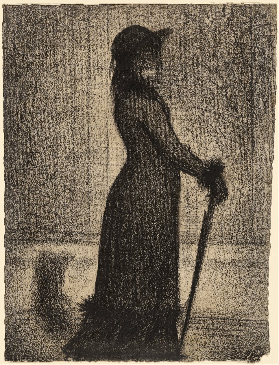 Donna che passeggia (Una elegante) da Georges Seurat