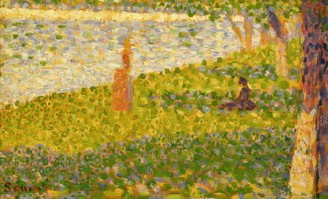 Donne sulla riva del fiume, studio per La Grande Jatte da Georges Seurat