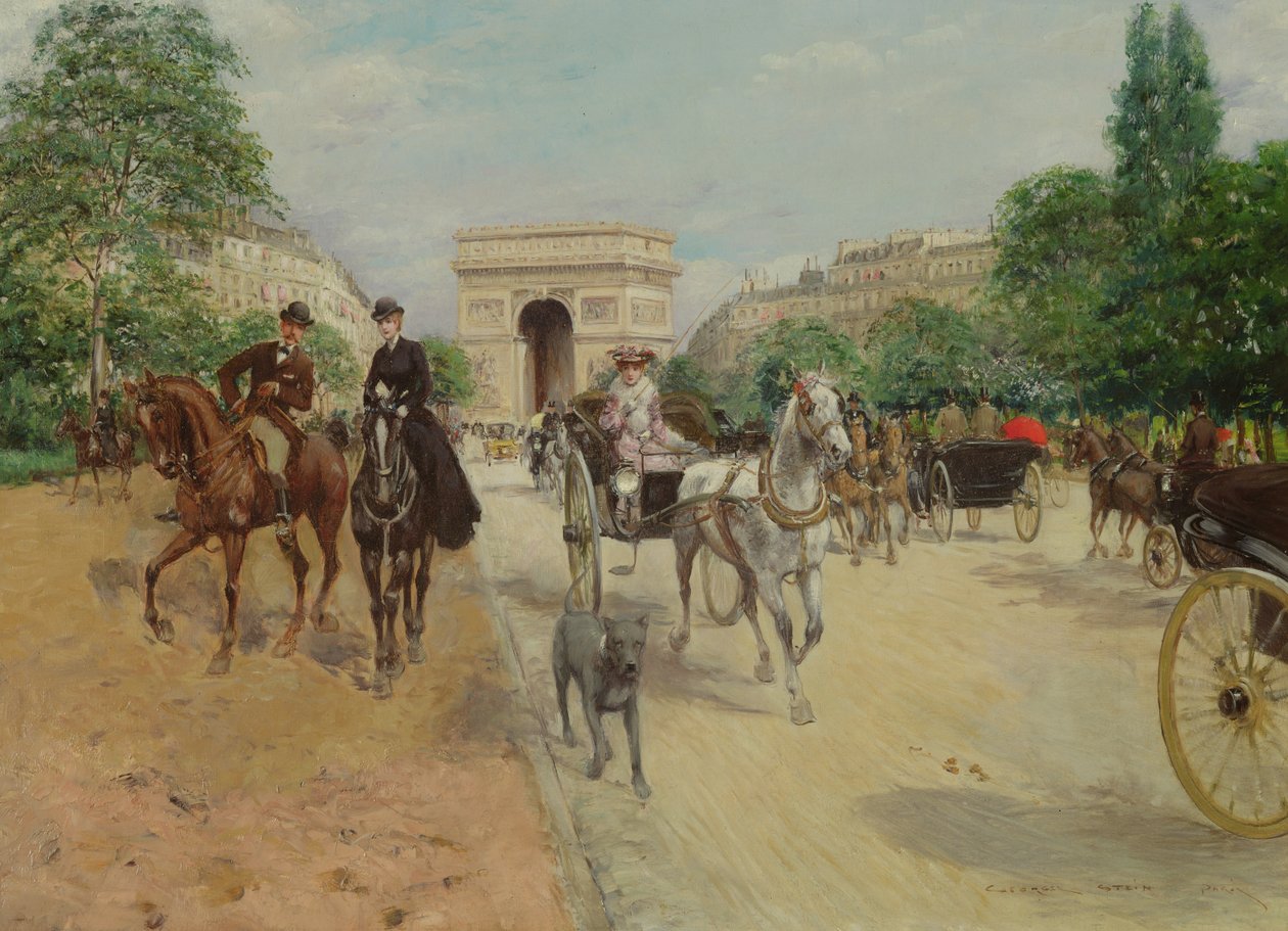 Cavalieri e carrozze sull