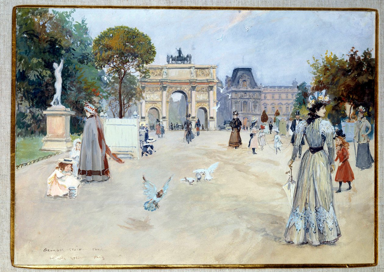 Vista del Giardino delle Tuileries a Parigi da Georges Stein