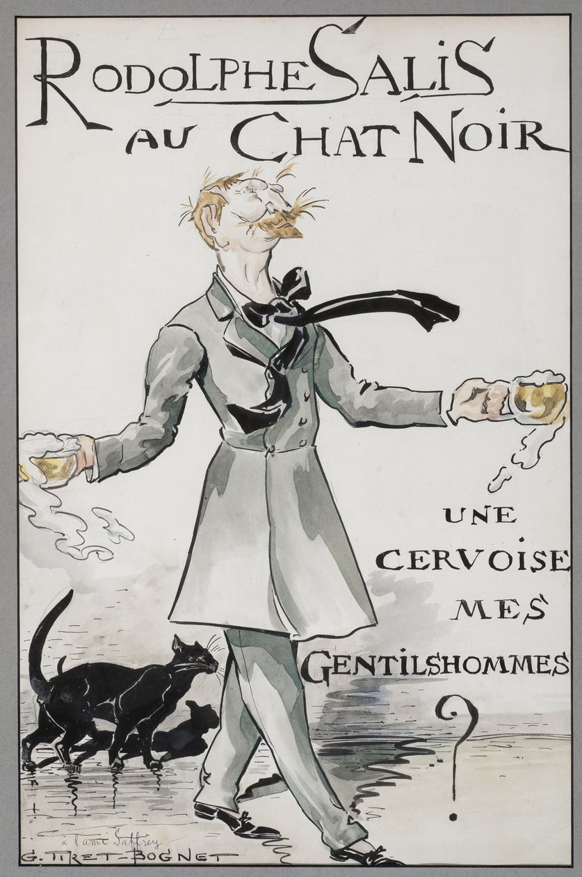 Rodolphe Salis al Chat Noir da Georges Tiret Bognet