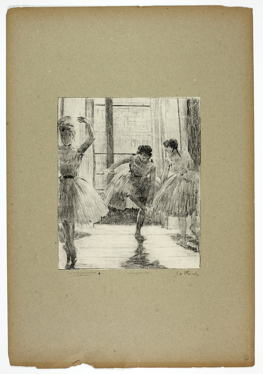 Prima della lezione di danza classica da Georges William Thornley