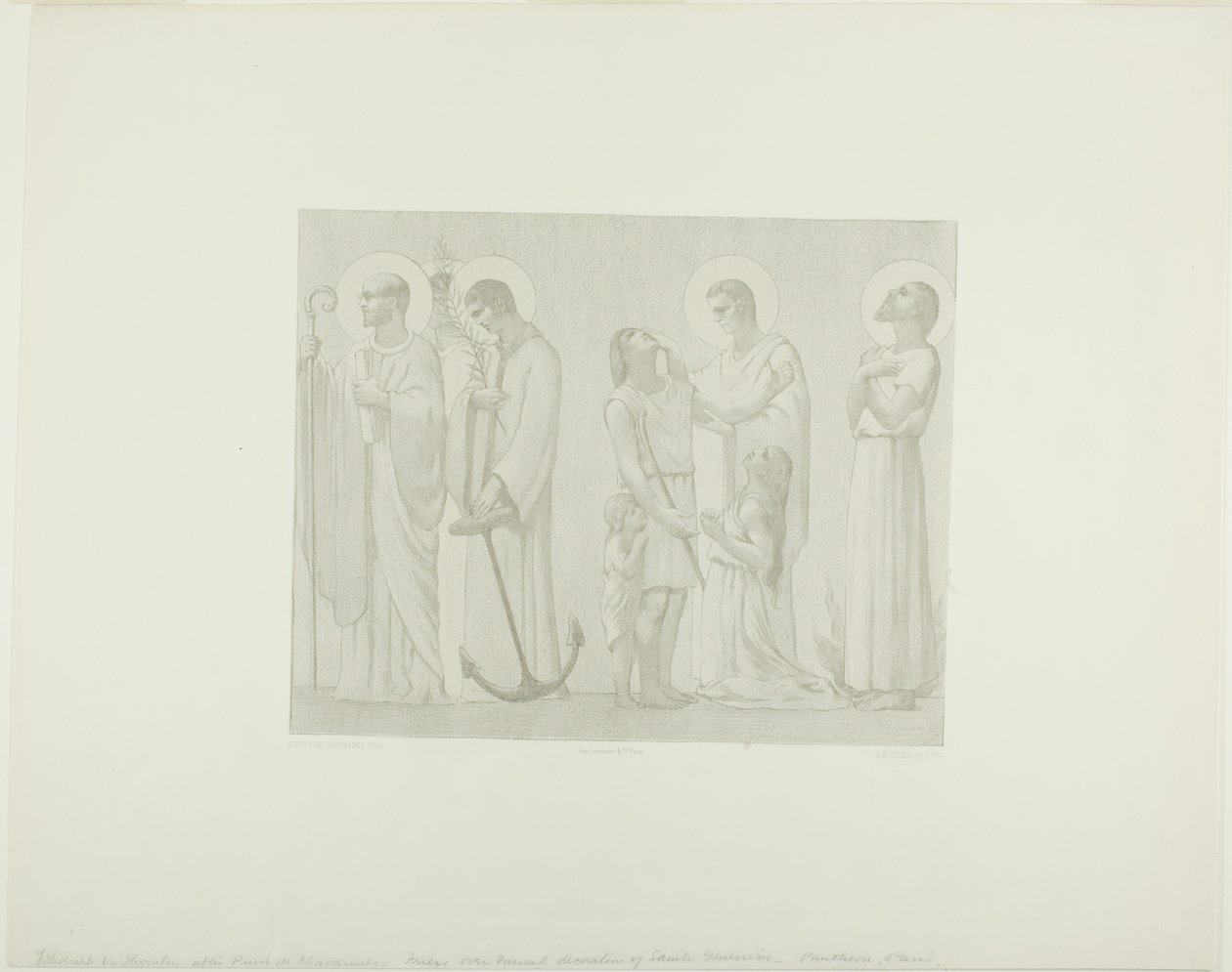 Santi leggendari di Francia (fregio centrale) da Georges William Thornley