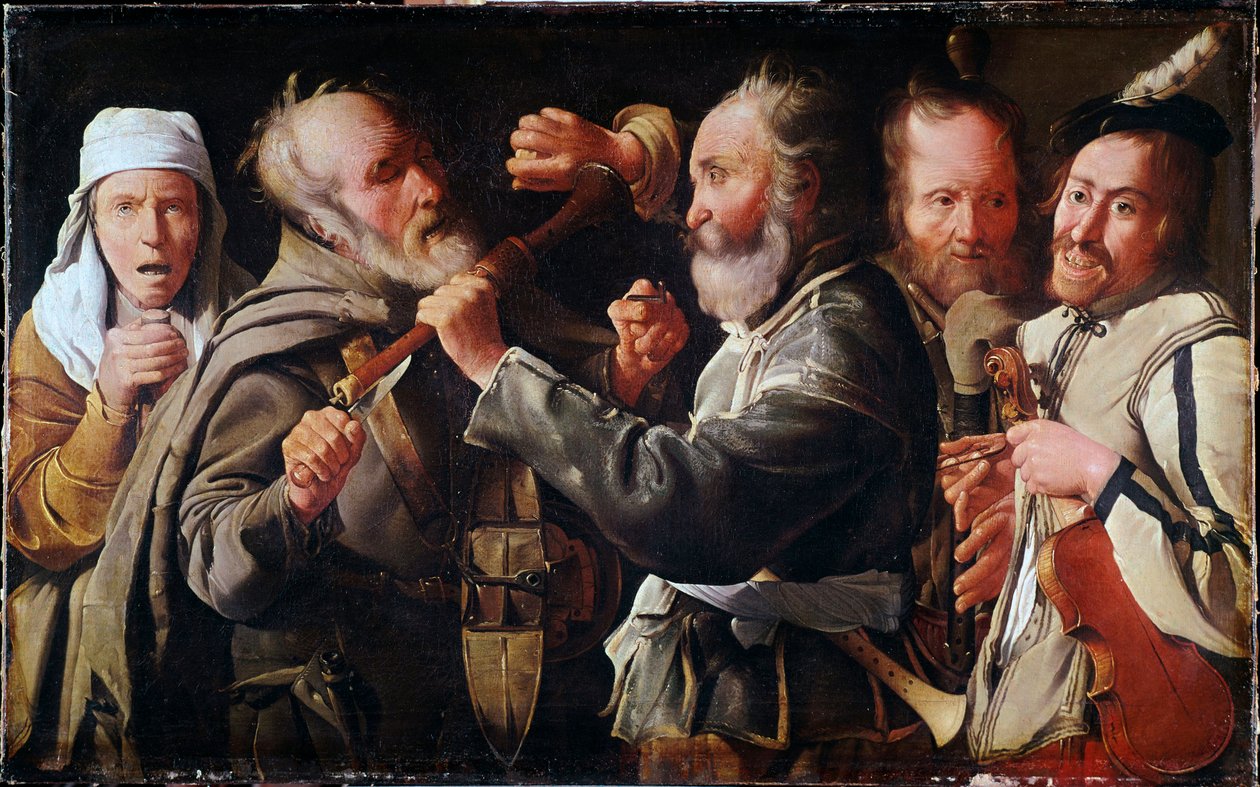 Rissa tra musicisti da Georges de La Tour