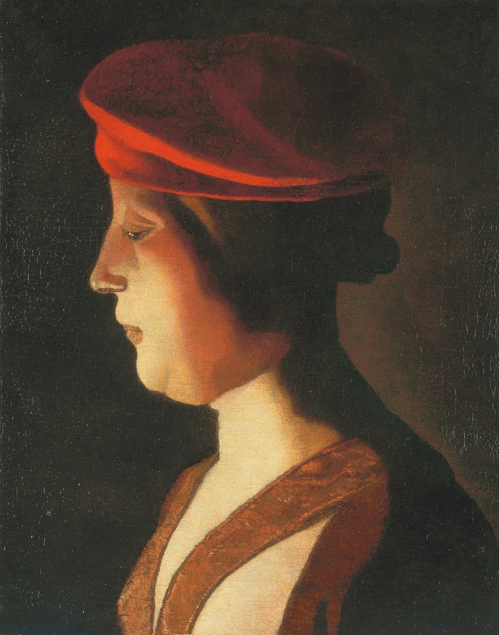 Testa di una donna; un frammento da Georges de La Tour