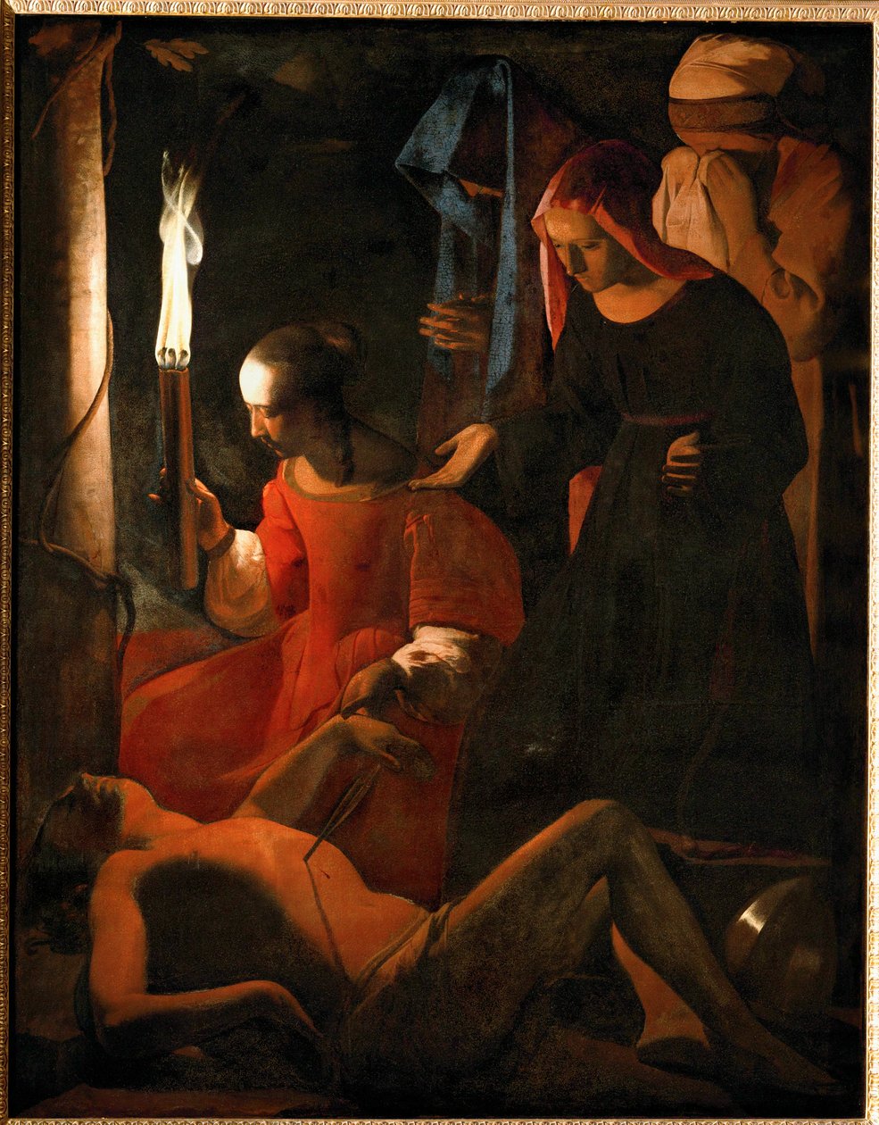 San Sebastiano, teso da Santa Irene ... da Georges de La Tour