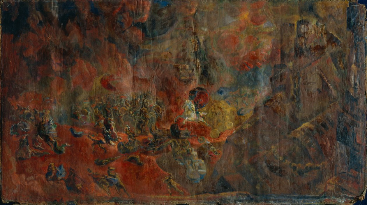 Scena di battaglia da Georgy Bogdanovich Yakulov