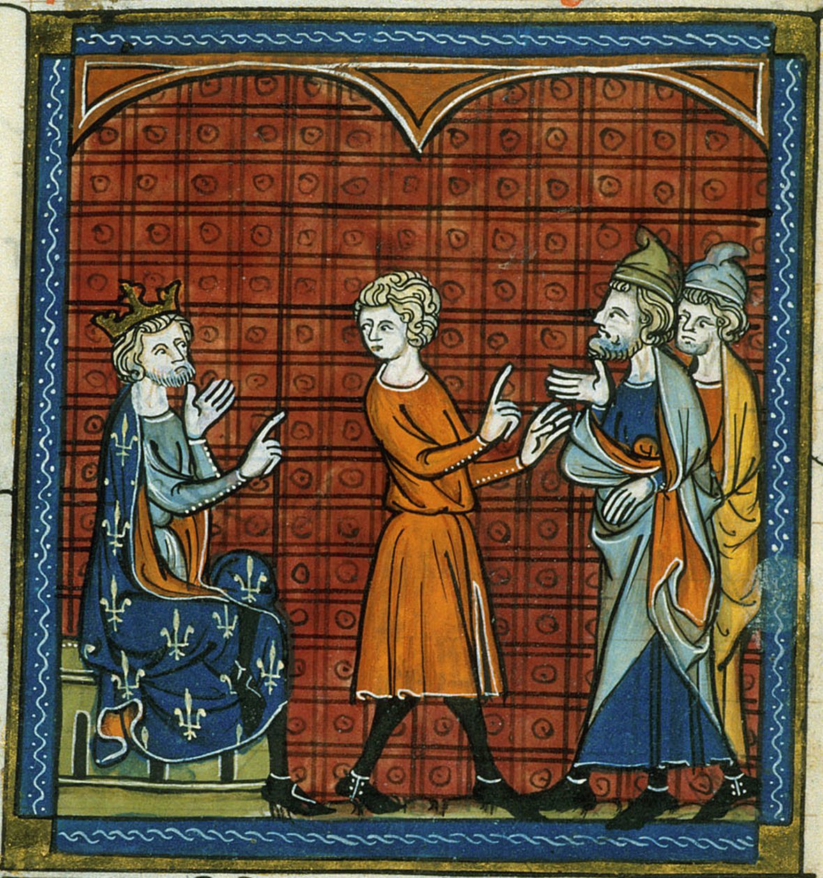 Bando degli ebrei, da Chroniques de France ou de St Denis, XIV secolo (22702885262) da Georgia Levan Ramishvili from Tbilisi