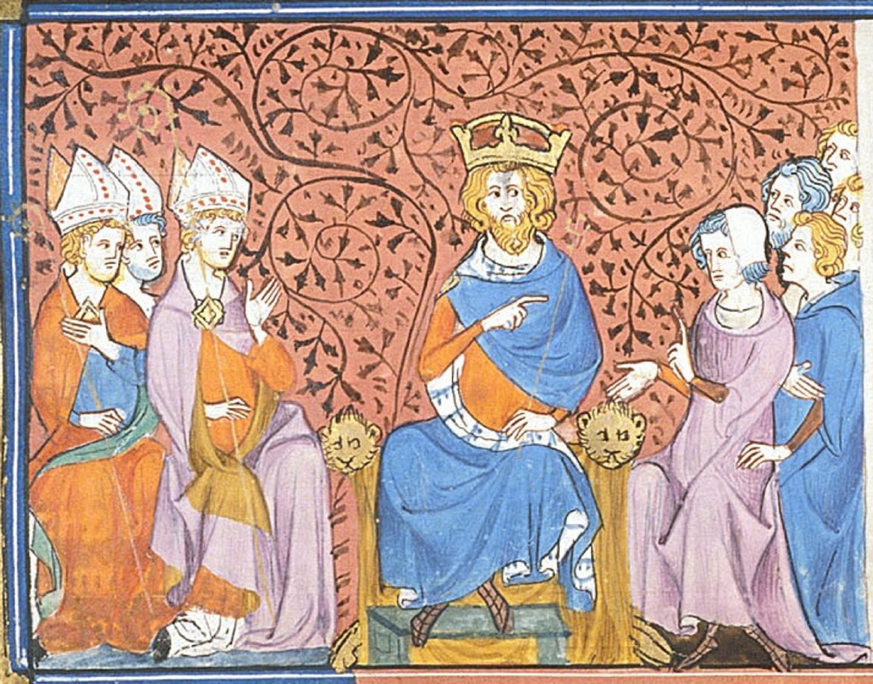 Carlo Magno in consiglio, da Chroniques de France ou de St Denis, XIV secolo (22702883582) da Georgia Levan Ramishvili from Tbilisi